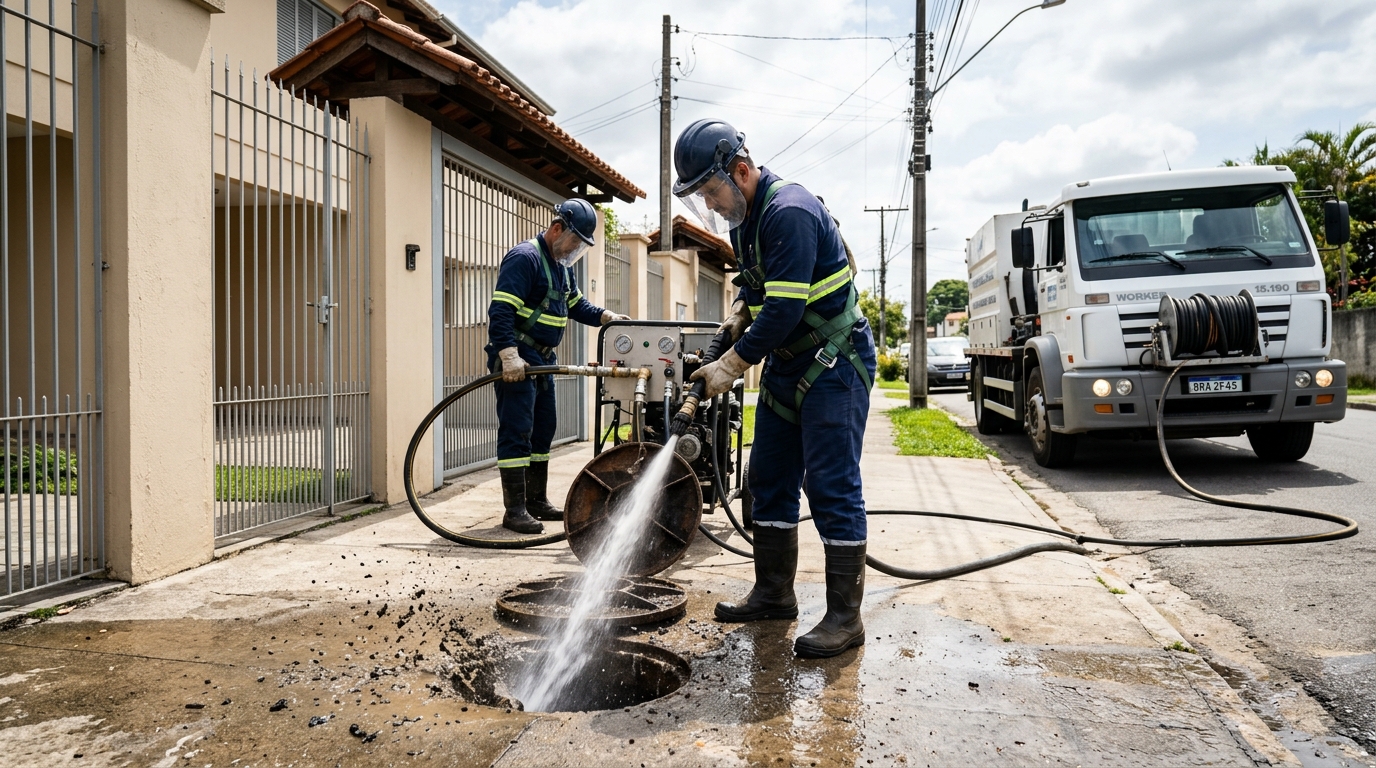 Hidrojateamento perto de mim em Joinville-SC